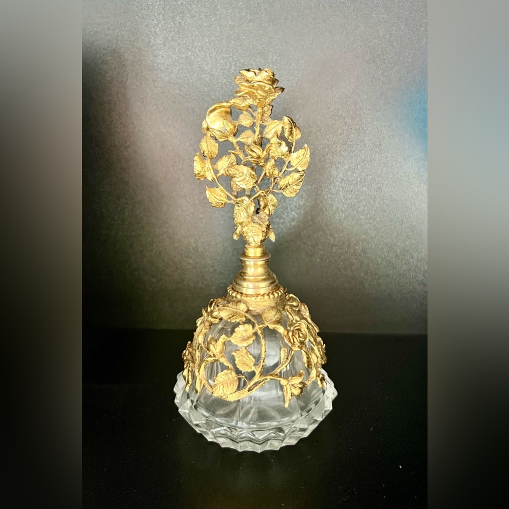 Vintage Matson Floral Perfume Bottle